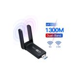 Dynego Sinyal Güçlendirici Kablosuz Usb Antenli Dongle 1300mbps Wifi Adaptörü Dual Band 2.4g/5ghz 3.0