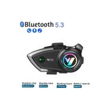 Dynego Y80 Motosiklet Kask Kulaklık Intercom Işıklı Motorsiklet Interkom