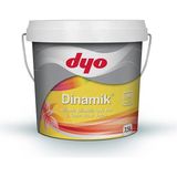 Dyo (7194) Toz Duman 7,5lt Dinamik Ipekmat Silikonlu Silinebilir Iç Cephe Duvar Boyası - 1 Adet - Renkli