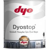 Dyo Dyostop Beyaz Rutubetli Yüzeyler İçin Özel Boya 2,5Lt Mat İç Cephe Boyası - 2,5 Lt