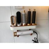 Dyson Saç Kurutma Makinesi Standı, Dyson Airwrap Saç Şekillendirici Organizer Standı, Duvara Monte - Beyaz