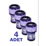 Dyson V12 Uyumlu Detect Slim Dik Süpürge Hepa Filtresi, 4 Adet