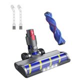 Dyson V7/V8/V10/V11/V15 Uyumlu 2'si 1 Arada Motorlu Emici Başlık (Halı ve Parke) 2 adet Mini Roller Ultra Temizleme Fırçası
