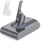 Dyson V8 SV10 Ile Uyumlu Süpürge Bataryası 4000 Mah Yüksek Kapasite, Yüksek Performans Uzun Kullanım Li-Ion Muadil Batarya SV10, Absolute, Absolute Cord-Free, Animal, Animal