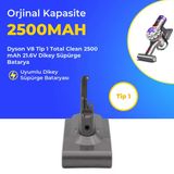 Dyson V8 Tip 1 Total Clean 2500 Mah 21.6V Dikey Süpürge Batarya