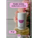 DYVORA SPF 50 Ton Eşitleyici Pembe Saten Bitişli Stick Güneş Kremi 35 gr Tüm Cilt Tipleri İçin