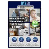 DYZER BPA İÇERMEZ - GIDA SINIFI SAF SİLİKON HORTUM 16X20 (2 metre) (İç Çap: 16mm Dış Çap: 20mm)
