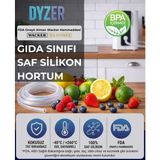 Dyzer Gıda Sınıfı Şeffaf Silikon Hortum (Alman Wacker Ham Madde) 6x10 (İç Çap: 6 mm) (Dış Çap: 10 mm) - 6mmX10mm 8 metre