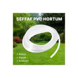 DYZER Şeffaf Pvc Hortum Özel Üretim 5X7 (İç Çap: 5 mm Dış Çap: 7 mm) -- 2 metre
