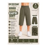 DYZSTAR Erkek Çocuk Pamuk Süprem Kapri Şort Haki 9-10-11-12 Yaş