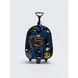 Dzc Kuzenler Avm Batman Tekerlekli Çocuk Sırt Çantası Çekçekli Okul Kreş Anaokul Karakterli Betmen Çanta - Siyah - Lacivert - ana okul - 28X22