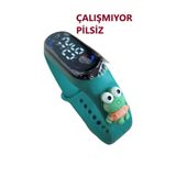 DZC KUZENLER AVM Kurbağa Figürlü Led Dokunmatik Ekranlı Dijital Çocuk Ve Genç Kol Saati (akıllı Deği