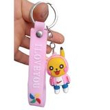 DZC KUZENLER AVM PİKACHU Karikatür Anime Figür PVC Bebek Anahtarlık Çanta Anahtarlık Süsü
