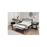 Dzgn Home Bella Çift Kişilik Ferforje Metal Karyola - 160 X 200 Cm - Siyah
