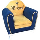 Dzgn Home Kişiye Özel Isimli Çocuk Koltuğu 1-6 Yaş - Lacivert Sarı - Sarı - Lacivert