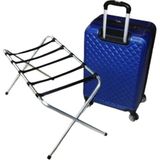 Dzgn Home Metal Valizlik Katlanır Bavulluk Otel Tipi Valiz Sehpası - Krom
