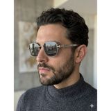 Dzmerc Retro Punk & Vintage Steampunk Tarzı Kare Metal Çerçeve Güneş Gözlük / Unisex Metalik - Siyah