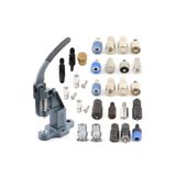 DZN Tools Çıtçıt, Klikit, Rivet, Kuşgözü Ve Kumaş Kaplama Düğme Makinesi Kalıplı Set