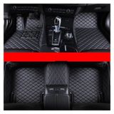 DZSQOSJB VW için Araba Paspasları GOLF 6 7 8 2009-2023 Yıllar İçin Özel Araba Paspasları Oto Aksesuarları Ayak Halı Halı Araba Paspasları (Siyah)