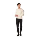 E 4.0 Design Studio x Fabrika Bağlamalı Bel Normal Paça Chino Pantolon, 46, 5003183914, Siyah, Erkek