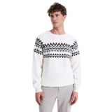 E 4.0 Design Studio x Fabrika Basic Jakarlı Kazak, 2XL, 5003184004, Ekru, Erkek