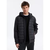 E 4.0 Design Studio X Fabrika Siyah Erkek Kapüşon Basic Kapitone Mont F4Wm-Mnt F50 Beden: Xl, Standart,