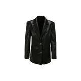 E 4.0 Design Studio x Fabrika Suni Deri Ceket, 38, F3WL-CKT W55, Siyah, Kadın