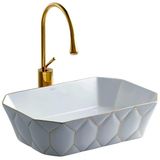 E-8141 Tezgah Üstü Lavabo Altın