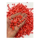 E.B EBRULİ BONCUK 10mm Türk Bayrağı Kalp Figür Fimo Boncuk Takı Yapımı Bead (100 Adet)