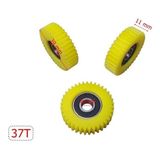 E-Bike Pedal Destekli Plastik Dişli Rulmanlı 3 Lü Set 37T - 1 - Sarı