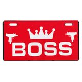 E-BİKE PLAKALIK BOSS KIRMIZI