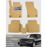 E-BİZ Bmw 5 Serisi F10 Sedan (2010-2017) Uyumlu Eva Paspas Tam Set–araca Özel,su Geçirmez - Bej