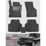 E-BİZ Bmw 5 Serisi F10 Sedan (2010-2017) Uyumlu Eva Paspas Tam Set–araca Özel,su Geçirmez - Koyu Gri