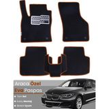E-BİZ Bmw 5 Serisi F10 Sedan (2010-2017) Uyumlu Eva Paspas Tam Set–araca Özel,su Geçirmez - Siyah - Kahverengi