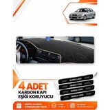 E-BİZ Bmw E46 (1997-2006) Uyumlu Ön Örtüsü Göğüs Torpido Koruma Koruyucu Kılıfı Halısı - Siyah-Bej - BM002 - Siyah - Bej
