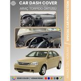 E-BİZ Chevrolet Lacetti (2002-2009) Torpido Örtüsü Ön Göğüs Koruma Torpido Koruma Tam Uyum Çatlamayı Önler - Siyah - Bej
