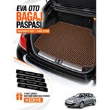 E-BİZ E-Biz Renault Megane 3-Hatchback (2008-2016) 3D Havuzlu Eva Bagaj Havuzu Paspası - Kahverengi