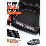 E-BİZ E-Biz Renault Megane 3-Hatchback (2008-2016) 3D Havuzlu Eva Bagaj Havuzu Paspası - Siyah-Fuşya - Siyah - Fuşya