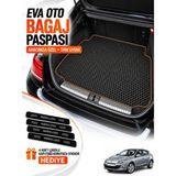 E-BİZ E-Biz Renault Megane 3-Hatchback (2008-2016) 3D Havuzlu Eva Bagaj Havuzu Paspası - Siyah-Kahverengi - Siyah - Kahverengi