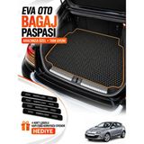 E-BİZ E-Biz Renault Megane 3-Hatchback (2008-2016) 3D Havuzlu Eva Bagaj Havuzu Paspası - Siyah-Taba - Siyah - Taba