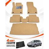 E-BİZ E-Biz Renault Megane 3-Hatchback (2008-2016) 3D Havuzlu Eva Paspas Seti + Bagaj Paspası - Bej