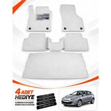 E-BİZ E-Biz Renault Megane 3-Hatchback (2008-2016) 3D Havuzlu Eva Paspas Seti + Bagaj Paspası - Beyaz