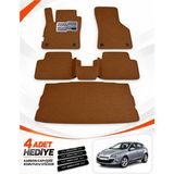 E-BİZ E-Biz Renault Megane 3-Hatchback (2008-2016) 3D Havuzlu Eva Paspas Seti + Bagaj Paspası - Kahverengi