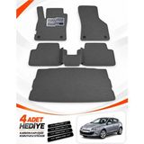 E-BİZ E-Biz Renault Megane 3-Hatchback (2008-2016) 3D Havuzlu Eva Paspas Seti + Bagaj Paspası - Koyu Gri