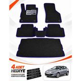 E-BİZ E-Biz Renault Megane 3-Hatchback (2008-2016) 3D Havuzlu Eva Paspas Seti + Bagaj Paspası - Koyu Mavi
