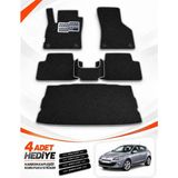 E-BİZ E-Biz Renault Megane 3-Hatchback (2008-2016) 3D Havuzlu Eva Paspas Seti + Bagaj Paspası - Siyah-Gri - Siyah - Gri