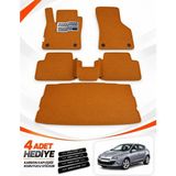 E-BİZ E-Biz Renault Megane 3-Hatchback (2008-2016) 3D Havuzlu Eva Paspas Seti + Bagaj Paspası - Taba