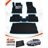 E-BİZ E-Biz Renault Megane 3-Hatchback (2008-2016) 3D Havuzlu Eva Paspas Seti + Bagaj Paspası - Turkuaz