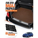 E-BİZ E-Biz Renault Megane 4-Hatchback (2016-2026) 3D Havuzlu Eva Bagaj Havuzu Paspası - Kahverengi