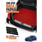 E-BİZ E-Biz Renault Megane 4-Hatchback (2016-2026) 3D Havuzlu Eva Bagaj Havuzu Paspası - Kırmızı